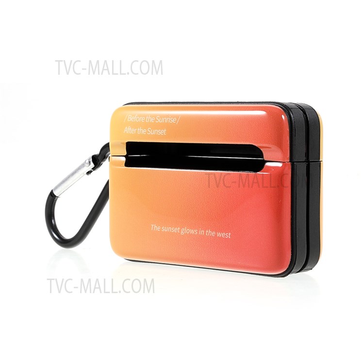 Combination Design Popular Network Style Flexible TPU Protective Case for Apple AirPods Pro - Orange-2