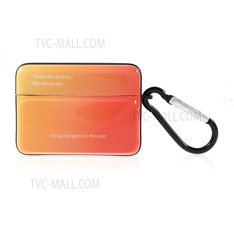 Combination Design Popular Network Style Flexible TPU Protective Case for Apple AirPods Pro - Orange-3