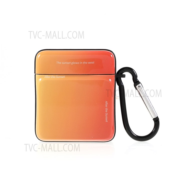 Drop-Resistant Popular Network Style Blooming Color TPU Protective Case for Apple AirPods with Charging Case (2016)/(2019)/with Wireless Charging Case (2019) - Orange-3