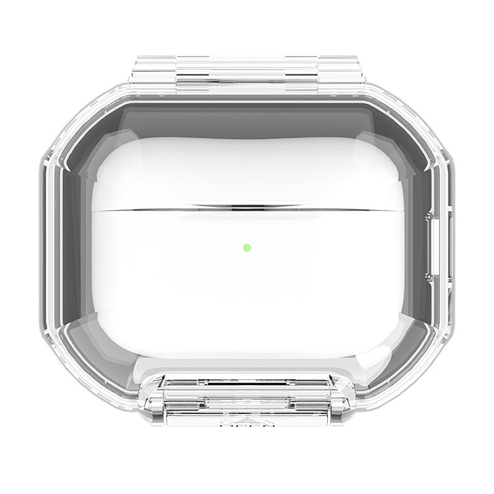 Protective Case for AirPods Pro 3 / Pro 2 / Pro / AirPods 5 / 4 / 3 , Hard PC Magnetic Waterproof Shockproof Cover - Transparent