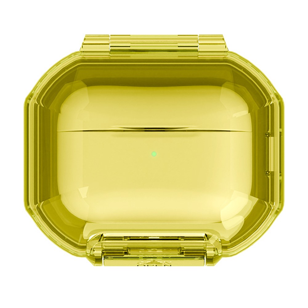 Protective Case for AirPods Pro 3 / Pro 2 / Pro / AirPods 5 / 4 / 3 , Hard PC Magnetic Waterproof Shockproof Cover - Transparent Green