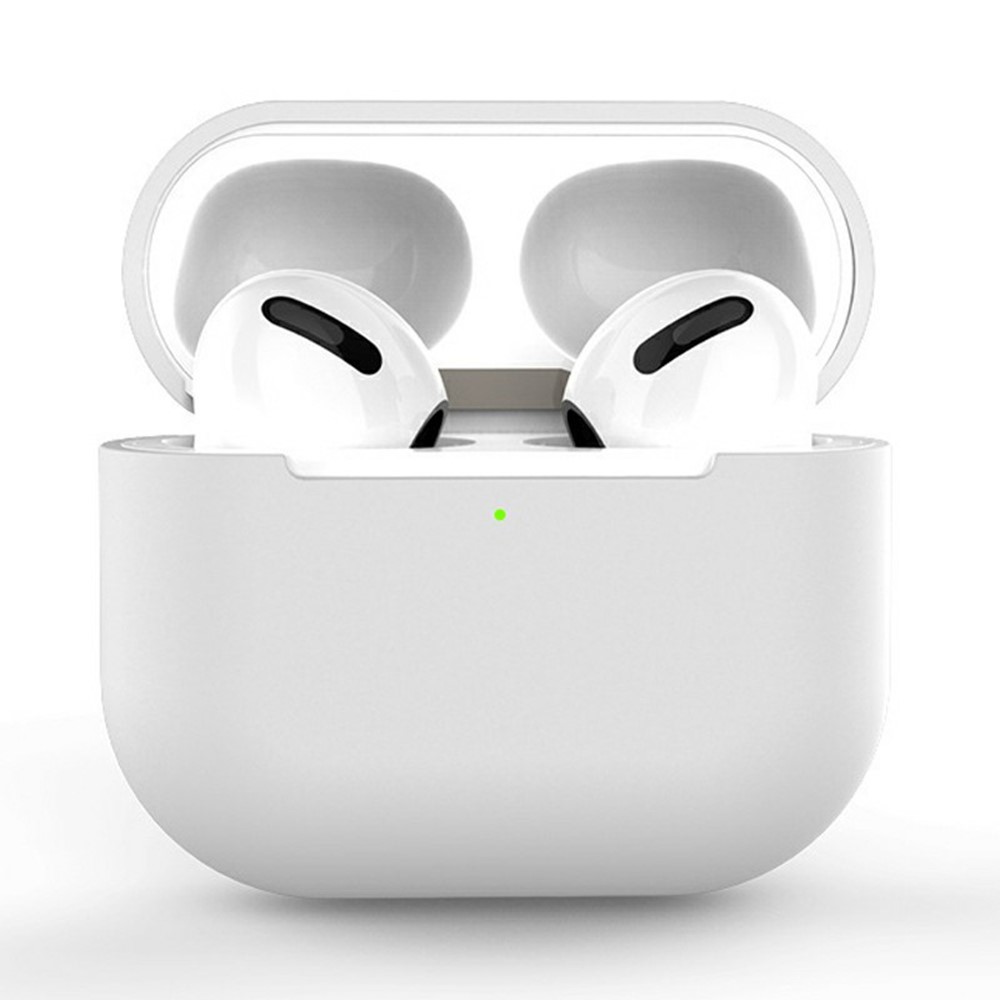 For AirPods 3 Silicone Case Shockproof Precise Cutouts Earphone Protective Cover - White