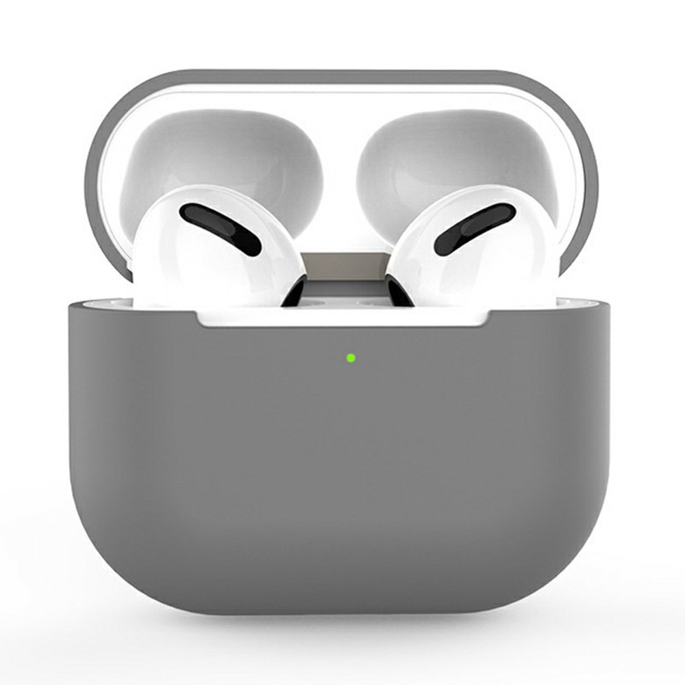 For AirPods 3 Silicone Case Shockproof Precise Cutouts Earphone Protective Cover - Grey
