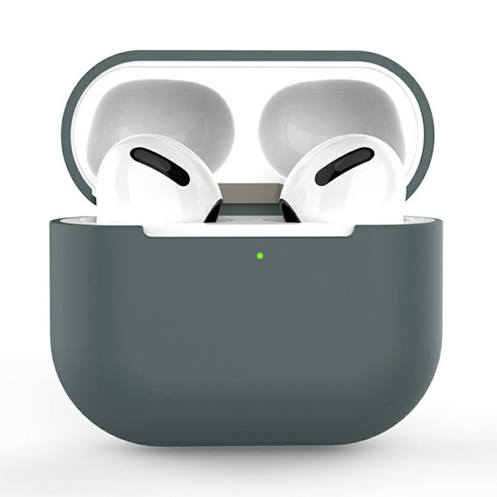 For AirPods 3 Silicone Case Shockproof Precise Cutouts Earphone Protective Cover - Green