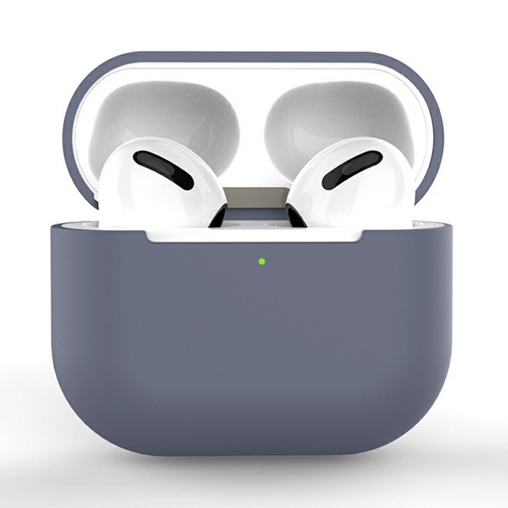For AirPods 3 Silicone Case Shockproof Precise Cutouts Earphone Protective Cover - Lavender Grey