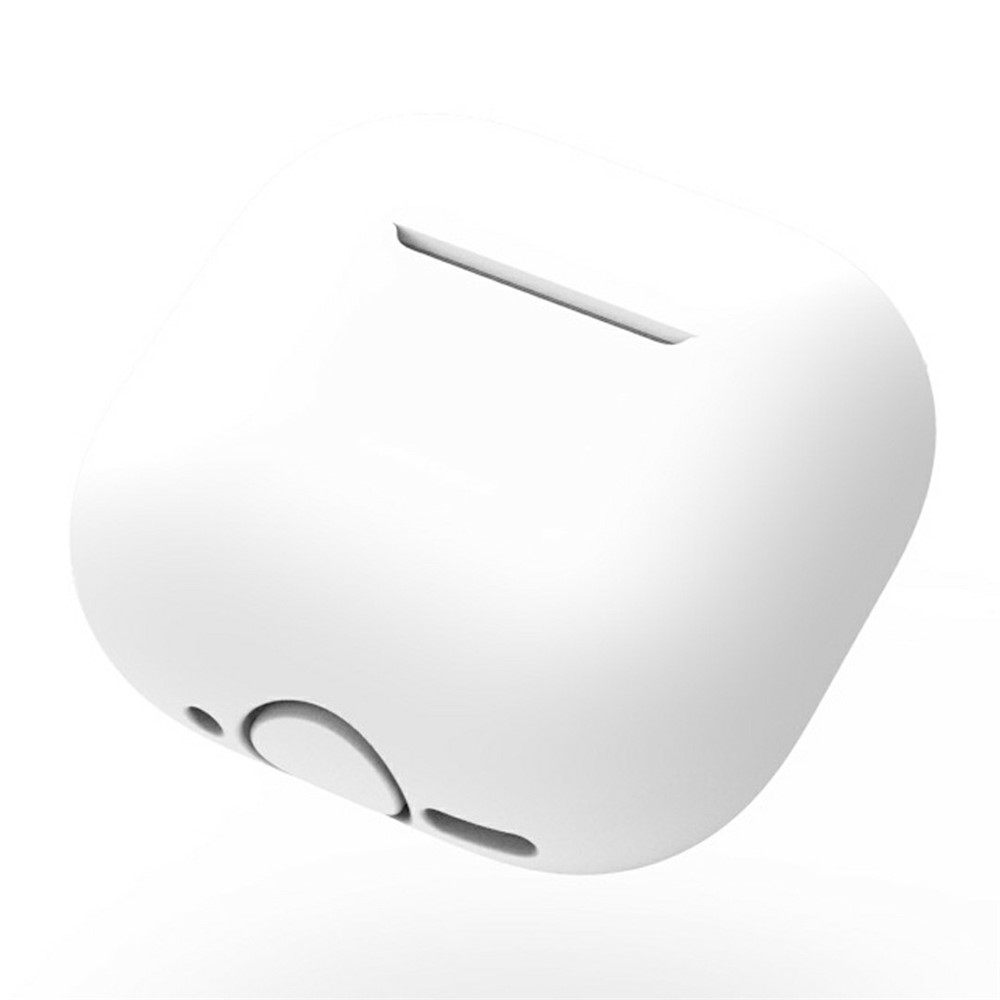 For AirPods 5 / 4 Silicone Case Shockproof Precise Cutouts Earphone Protective Cover - White
