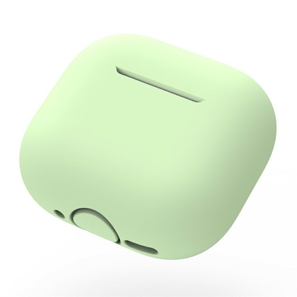 For AirPods 5 / 4 Silicone Case Shockproof Precise Cutouts Earphone Protective Cover - Matcha Green