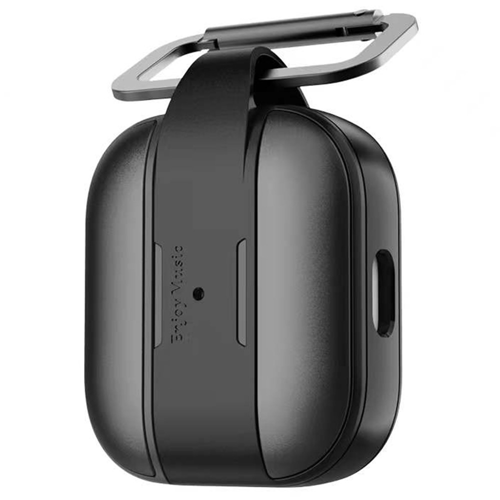 MUTURAL MEIWO Series Anti-scratch Shockproof Soft TPU+PC Protection Cover Earphone Case Shell for Apple AirPods 3 - Black-1