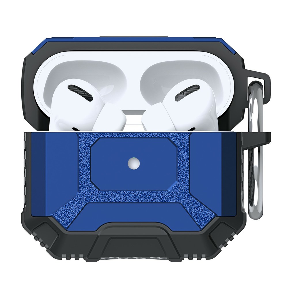 Wireless Earphone Case Sleeve Anti-drop TPU Protective Cover with Hanging Buckle for AirPods 3 - Blue-4