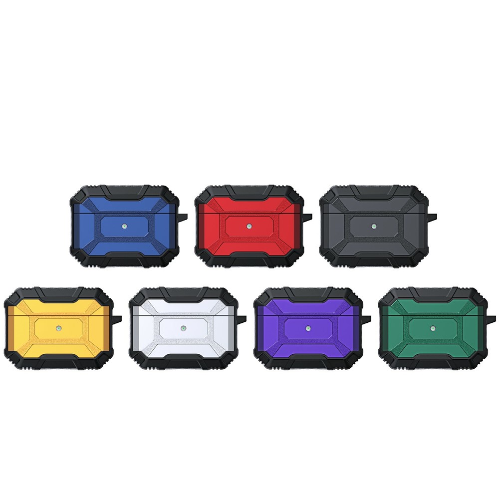 Portable Wireless Earphone Case Sleeve Anti-drop Anti-scratch TPU Protective Cover for AirPods Pro - Red-8