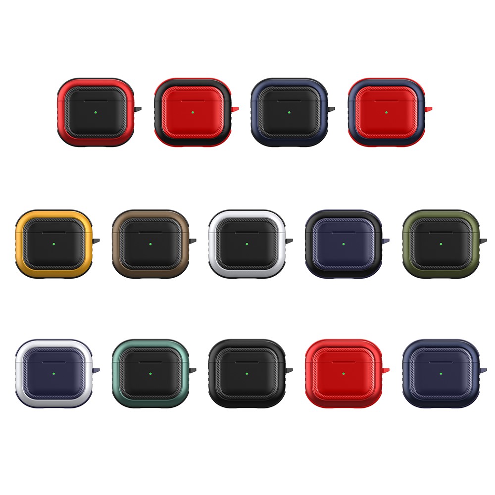 Bluetooth Earphone Anti-drop TPU+PC Protective Case Cover with Hanging Buckle for AirPods 3 - Style 1-10