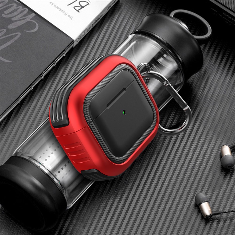 Bluetooth Earphone Anti-drop TPU+PC Protective Case Cover with Hanging Buckle for AirPods 3 - Style 1-3