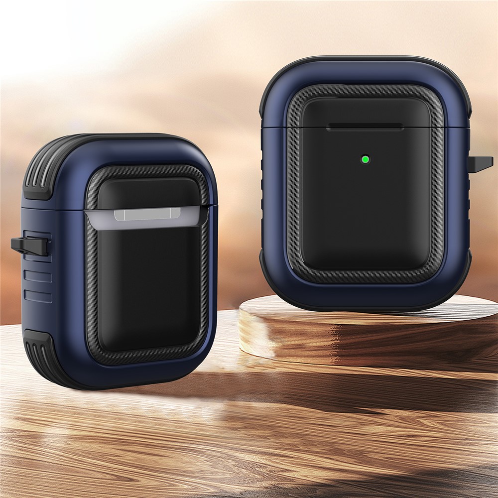 Fashion TPU+PC Anti-drop Dust-proof Wireless Earphone Case Protective Cover for Apple AirPods with Charging Case (2016)/(2019) / AirPods with Wireless Charging Case (2019) - Style 1-3