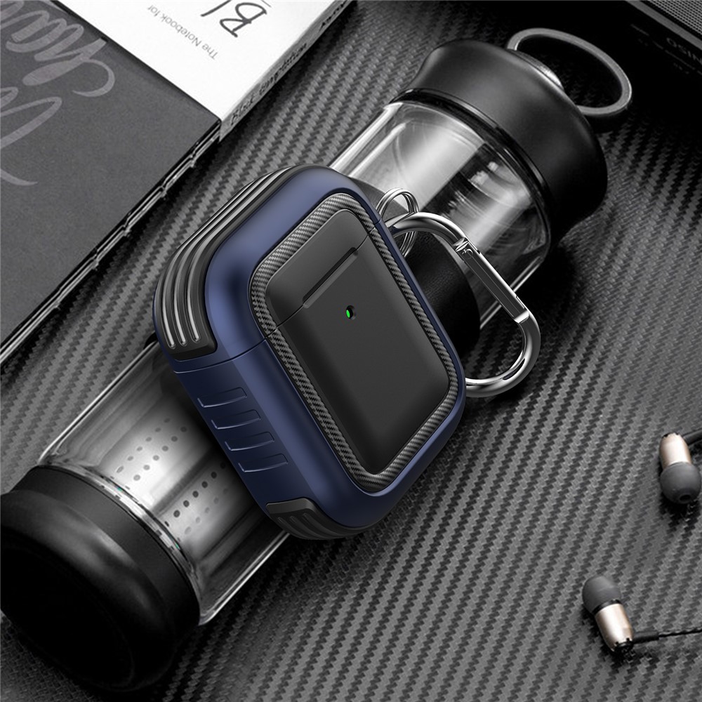 Fashion TPU+PC Anti-drop Dust-proof Wireless Earphone Case Protective Cover for Apple AirPods with Charging Case (2016)/(2019) / AirPods with Wireless Charging Case (2019) - Style 1-5