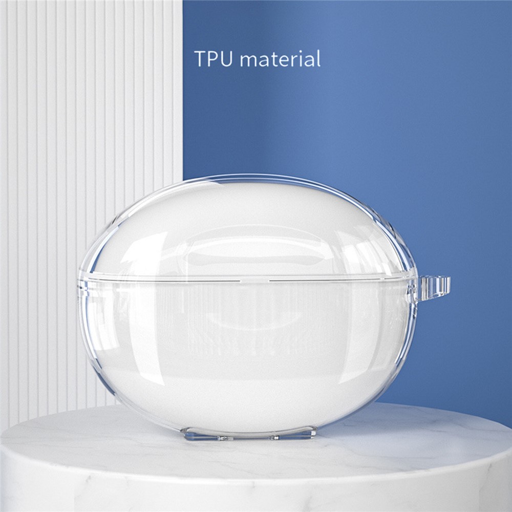 Anti-Fall Transparent TPU Protective Cover Bluetooth Earphone Case Shell for OPPO Enco Free2/Free2i-5