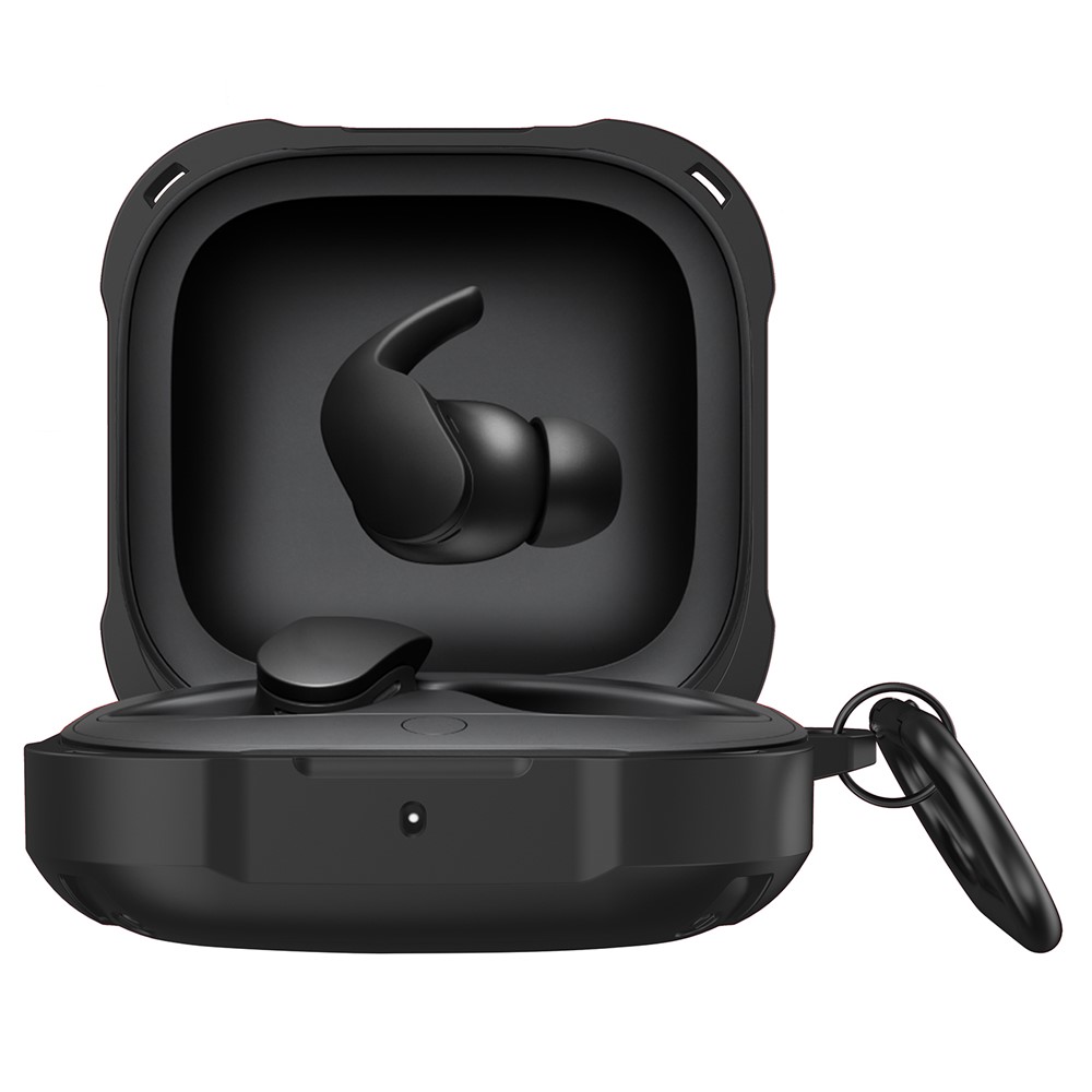 For Beats Fit Pro Earphones Protection Cover TPU+PC Portable Case with Hook - Green-2