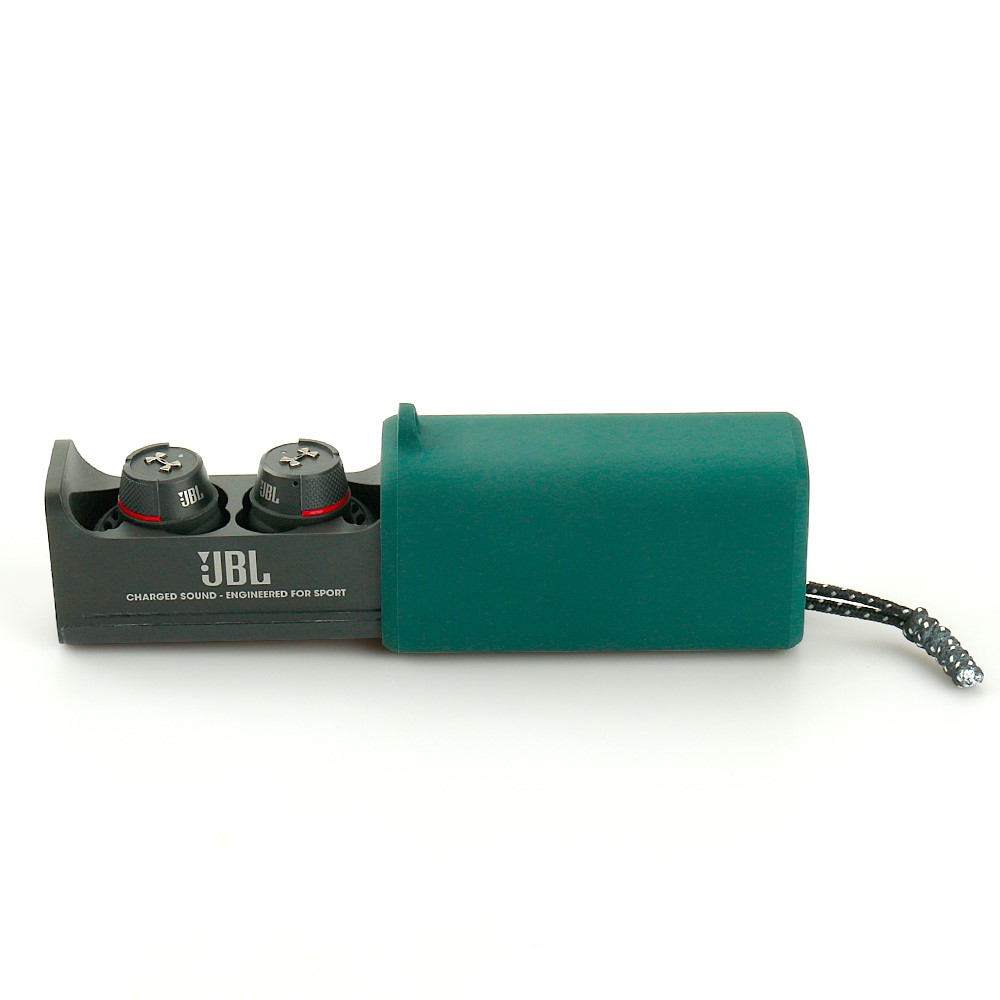Silicone Earphone Carrying Case for JBL UA Flash True Wireless Bluetooth Headphone Pouch Storage Bag - Green-4