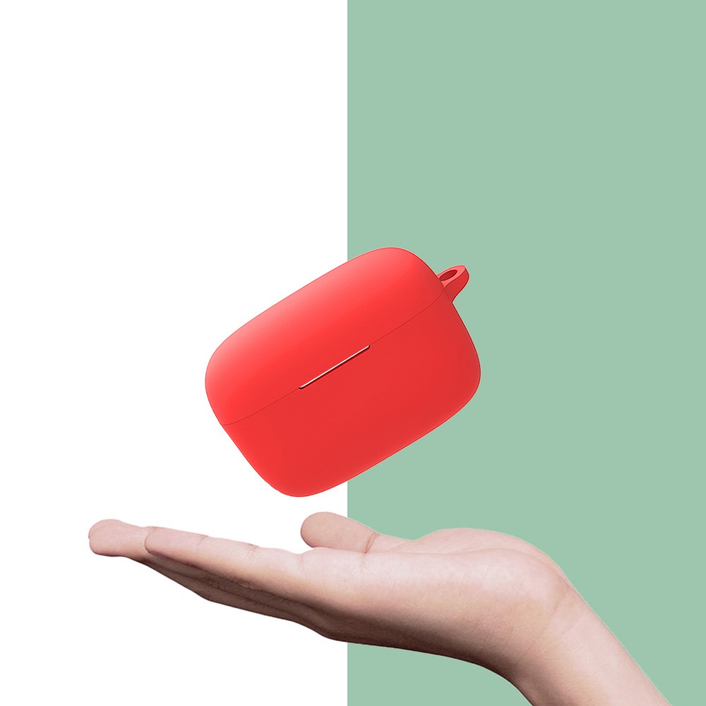 For JBL LIVE 300 TWS Earphone Charging Box Silicone Protective Case Shockproof Earbuds Cover - Red-4