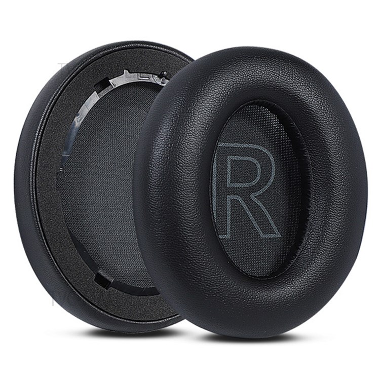 For Anker Soundcore Life Q35 1 Pair Replacement Headphone Earpads Cushion Soft Breathable Headset Protein Leather Earmuffs - Dark Blue-1
