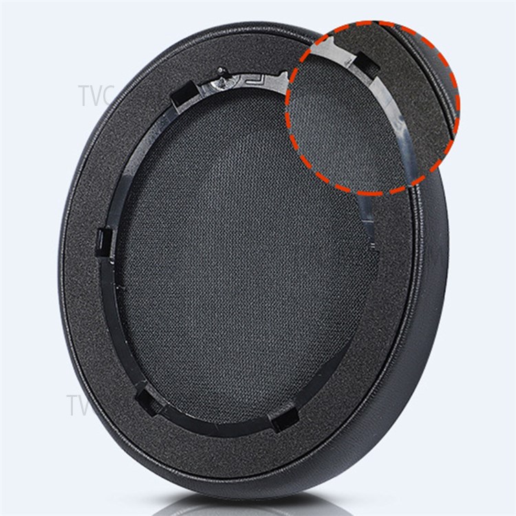 For Anker Soundcore Life Q35 1 Pair Replacement Headphone Earpads Cushion Soft Breathable Headset Protein Leather Earmuffs - Dark Blue-4