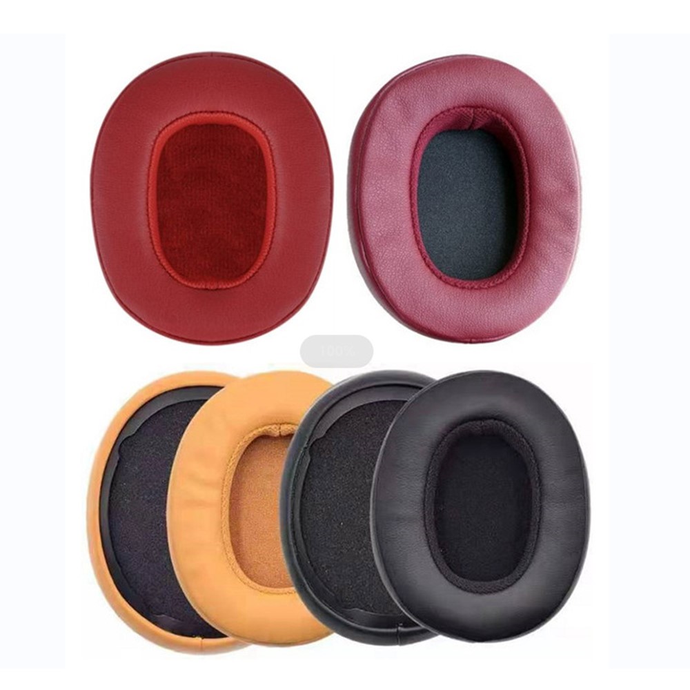 1 Pair Soft Earpads Leather Sponge Cushions for Skullcandy Crusher 3.0 Headphone Accessories Replacement - Black-4