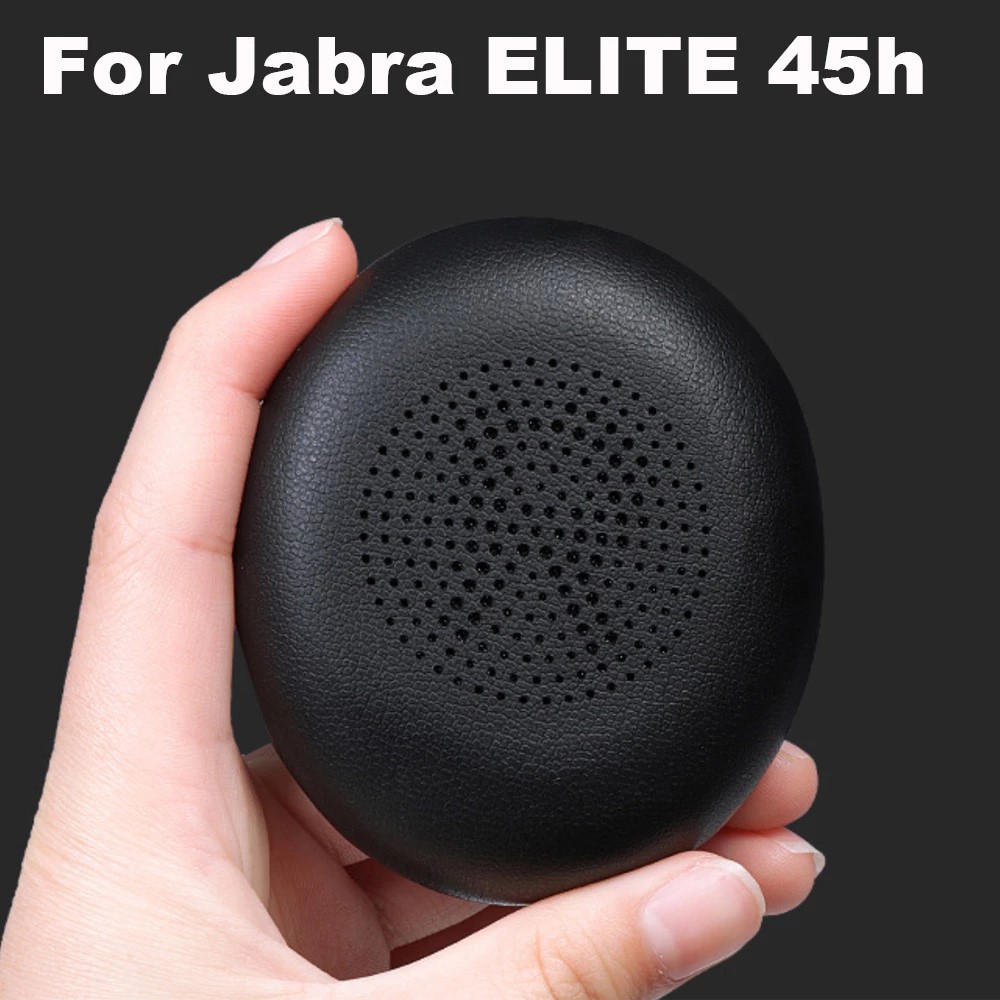 1 Pair Earpads Replacement for Jabra Elite 45h Protein Leather + Memory Foam Ear Cushion Cups-5