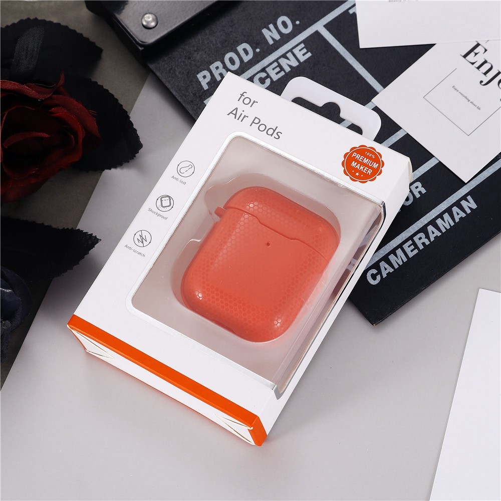 Wholesale For Apple AirPods with Charging Case (2016)/(2019)/Apple AirPods  with Wireless Charging Case (2019) Football Skin TPU Earphone Case  Protective Cover with Buckle - Blue from China | TVC-Mall.com