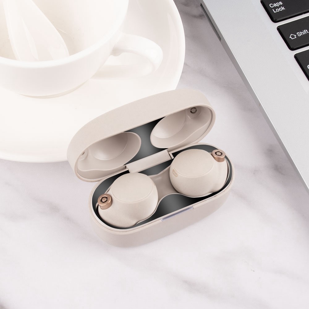 For Sony WF-1000XM4 Bluetooth Earphone Metal Dust-proof Guard Sticker Charging Case Cover - Rose Gold-10