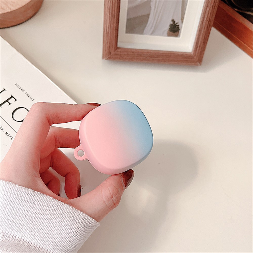 Gradient Matte Case for Baseus WM02 Bluetooth Headset Earbuds Protector Anti-fall Hard PC Shell - Purple / Orange-10