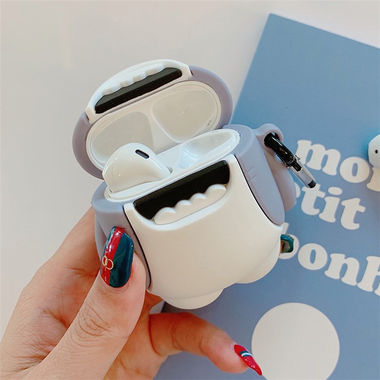 For AirPods Pro 2 3D Cartoon Animal Protective Soft Silicone Shockproof Earphone Cover with Keychain - 0091-KO-4