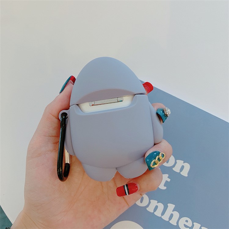 For AirPods Pro 2 3D Cartoon Animal Protective Soft Silicone Shockproof Earphone Cover with Keychain - 0091-KO-6