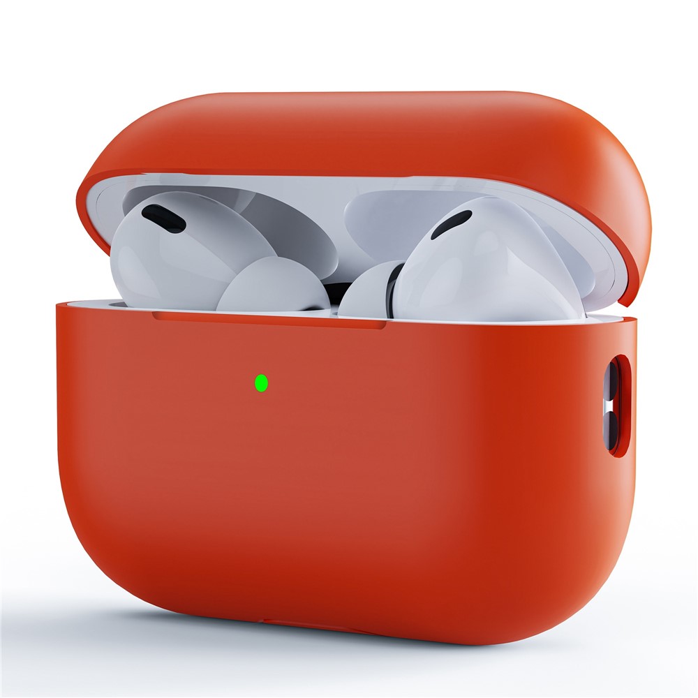 For AirPods Pro (Gen 2) (USB-C) / AirPods Pro 2 Earphone Case Separating Case Design Shockproof Soft Silicone Cover - Orange