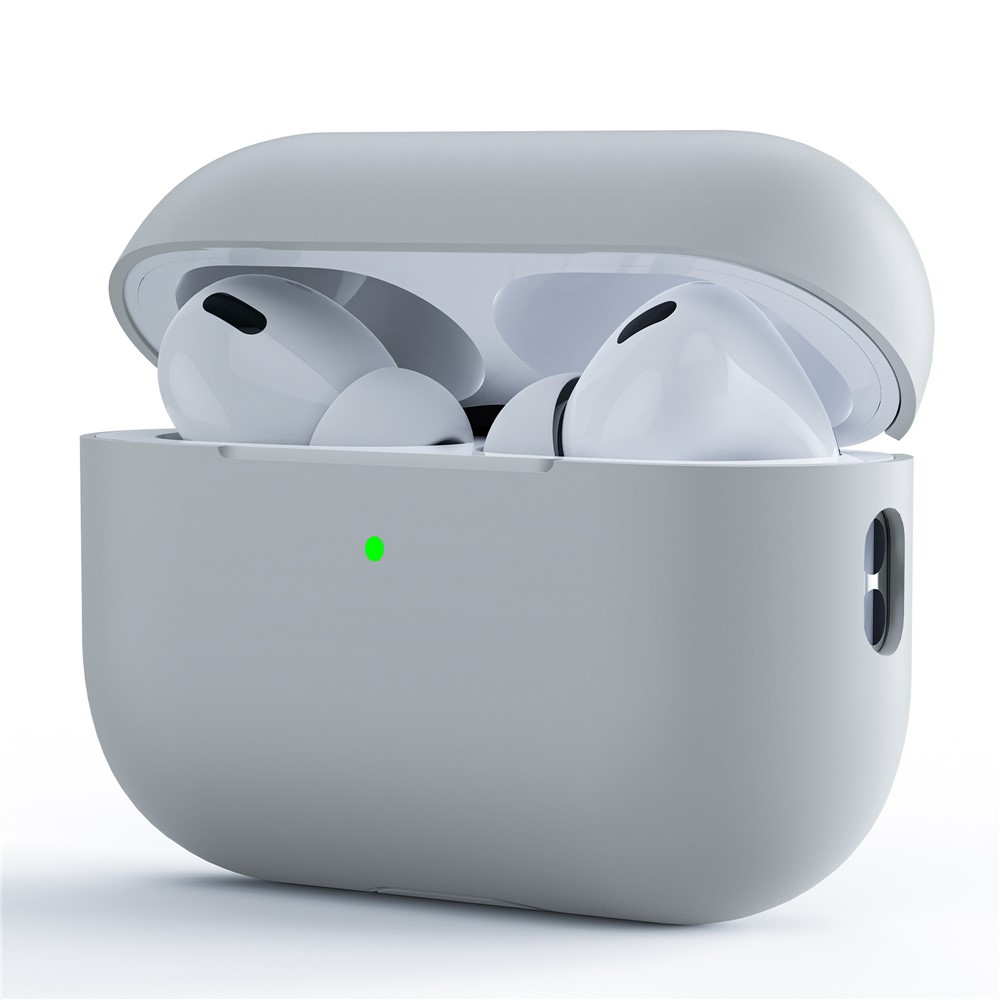 For AirPods Pro (Gen 2) (USB-C) / AirPods Pro 2 Earphone Case Separating Case Design Shockproof Soft Silicone Cover - Rock Color