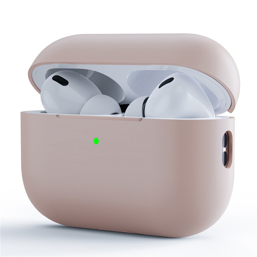 For AirPods Pro (Gen 2) (USB-C) / AirPods Pro 2 Earphone Case Separating Case Design Shockproof Soft Silicone Cover - Light Pink
