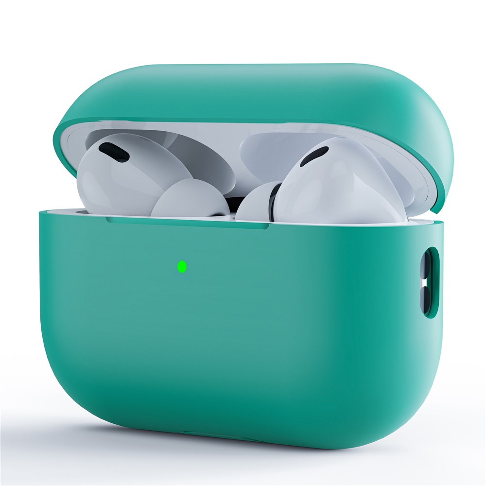 For AirPods Pro (Gen 2) (USB-C) / AirPods Pro 2 Earphone Case Separating Case Design Shockproof Soft Silicone Cover - Mint Green