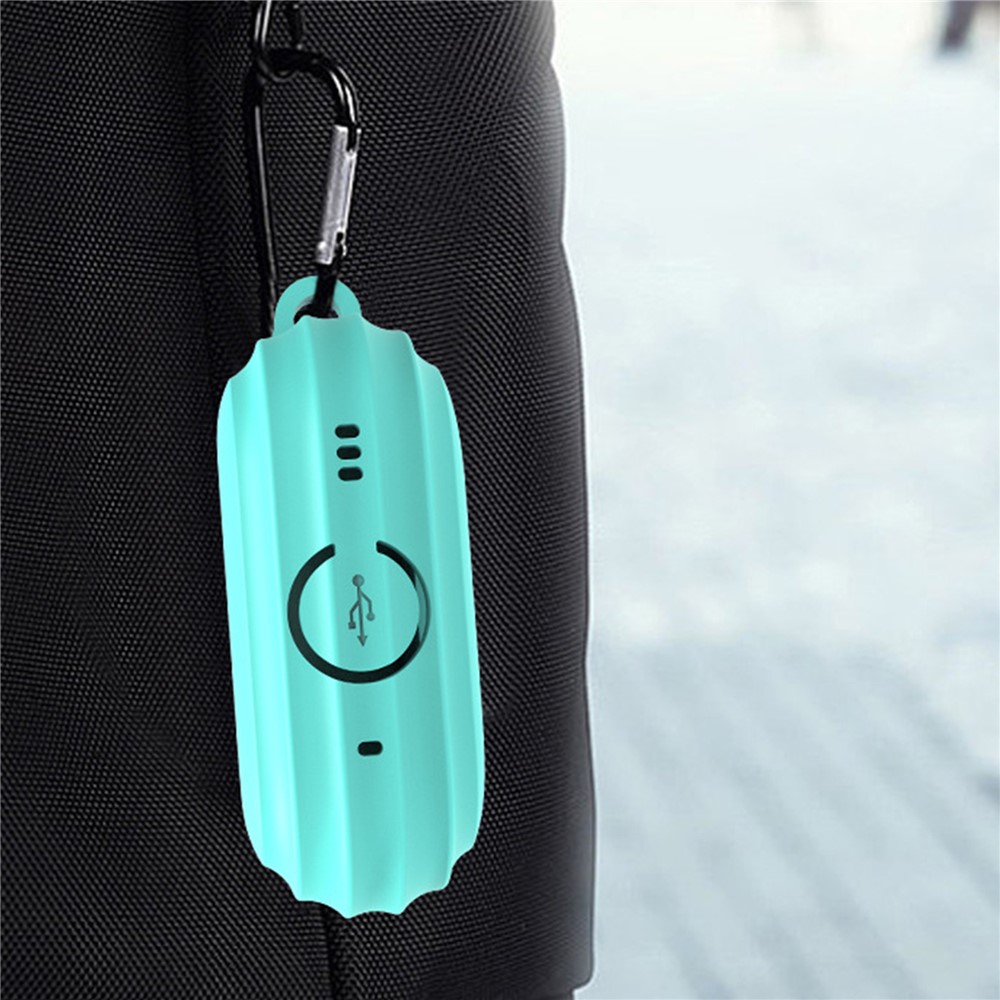 For AirPods Pro 2 Stripe Silicone Cases Shock-Absorbing Protective Earphone Cover with Keychain - White-6