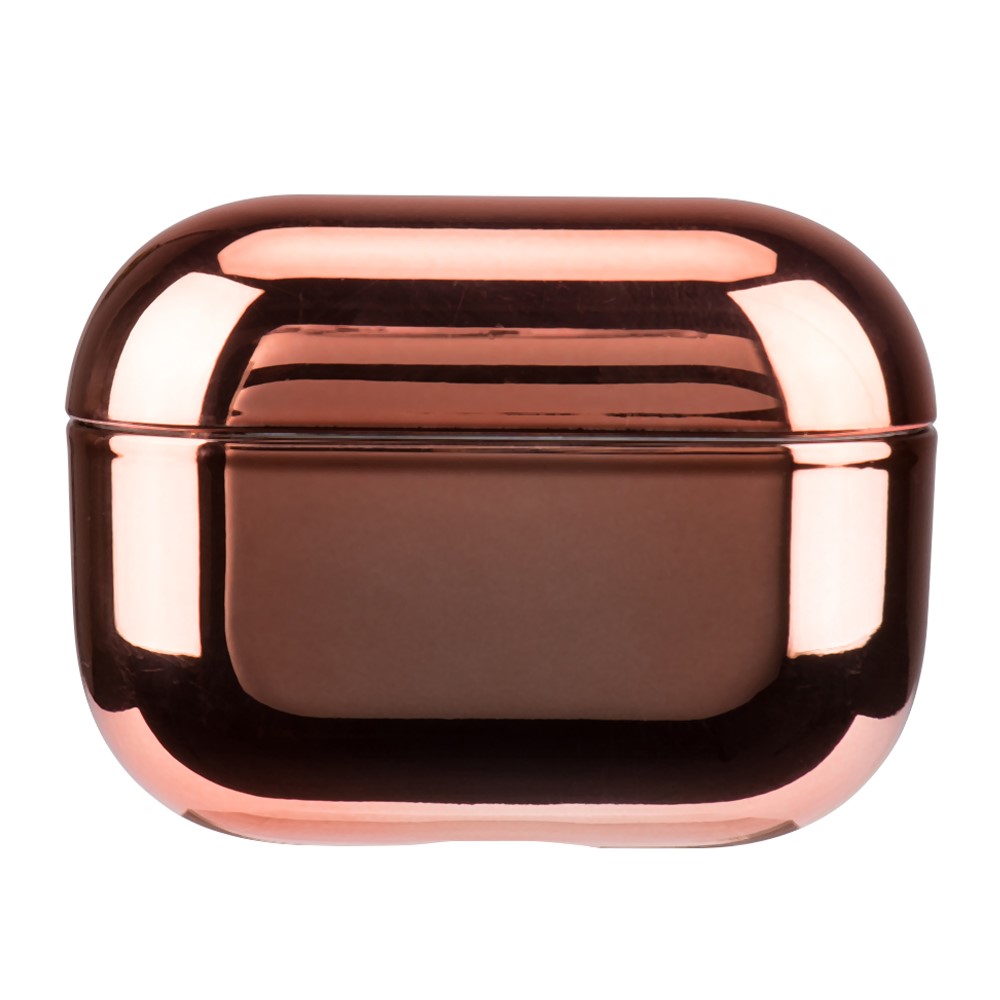For AirPods Pro (Gen 2) (USB-C) / Pro 2 Bluetooth-compatible Earphone Protective Case Electroplated PC Anti-drop Cover - Rose Gold