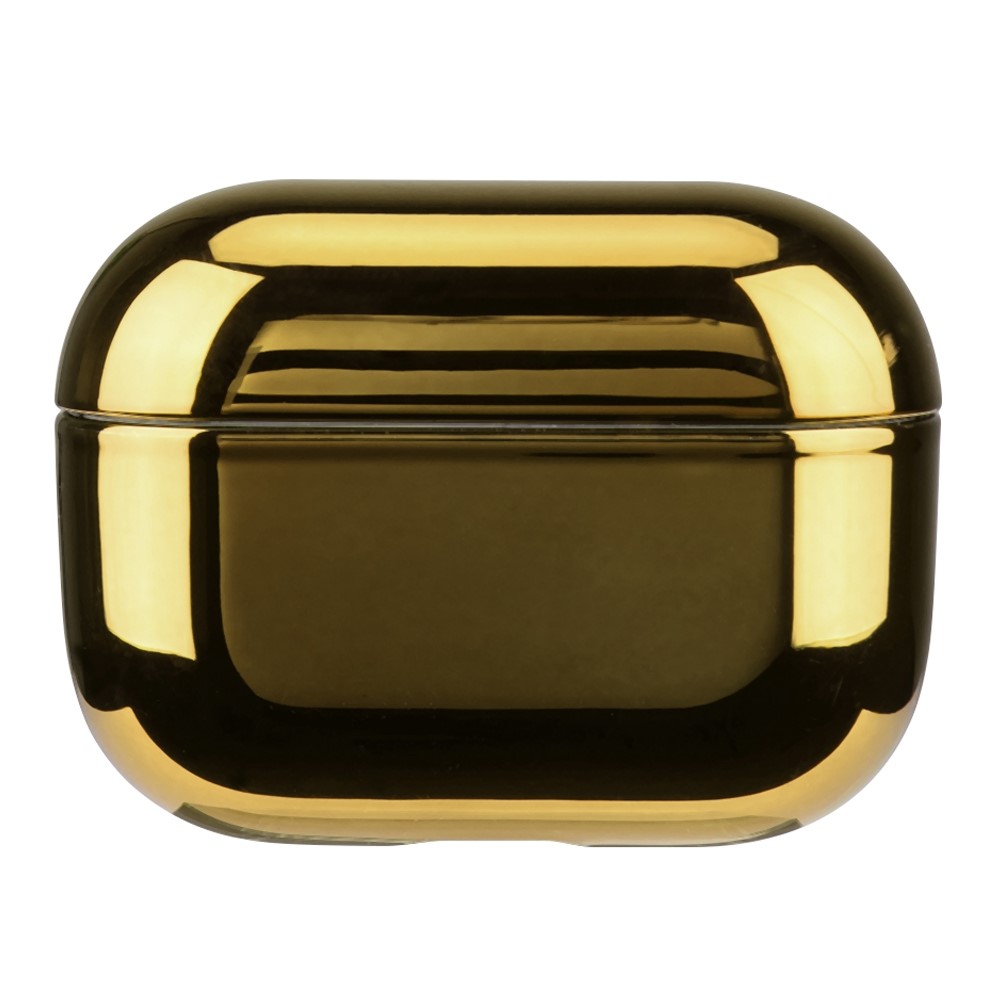 For AirPods Pro (Gen 2) (USB-C) / Pro 2 Bluetooth-compatible Earphone Protective Case Electroplated PC Anti-drop Cover - Gold