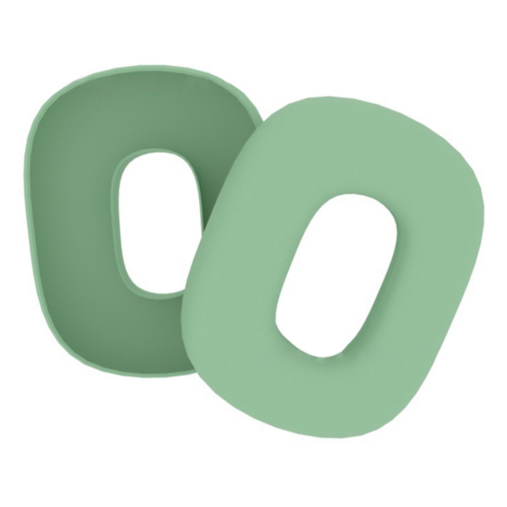 1 Pair for AirPods Max with USB-C / Max Headphone Silicone Ear Cap Cover Earpad Protective Shell - Matcha Green