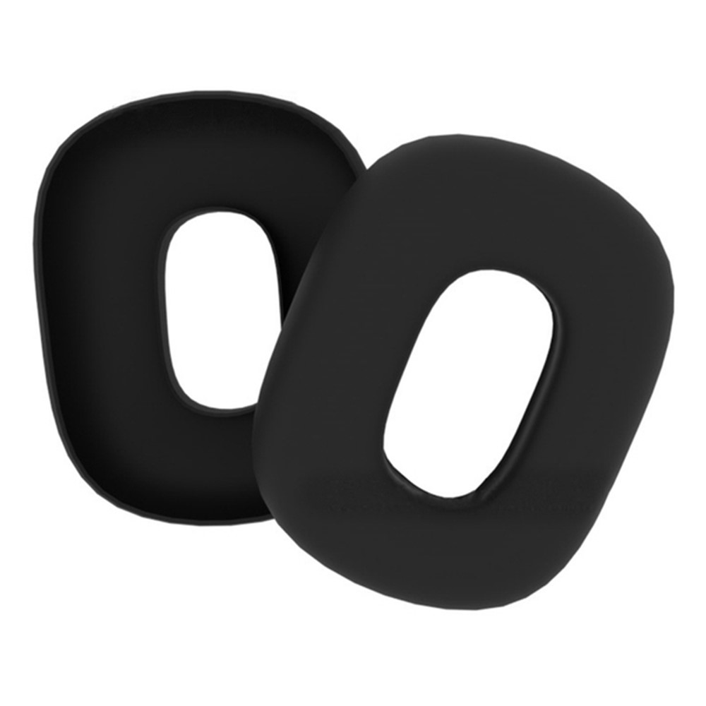 1 Pair for AirPods Max with USB-C / Max Headphone Silicone Ear Cap Cover Earpad Protective Shell - Black