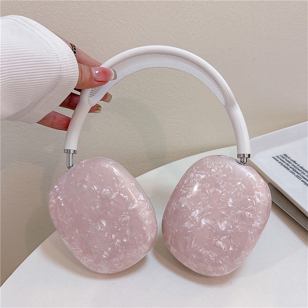 1 Pair TPU Earphone Ear Pads for AirPods Max with USB-C / Max Replacement Earpads Headphone Ear Cushions - Pink