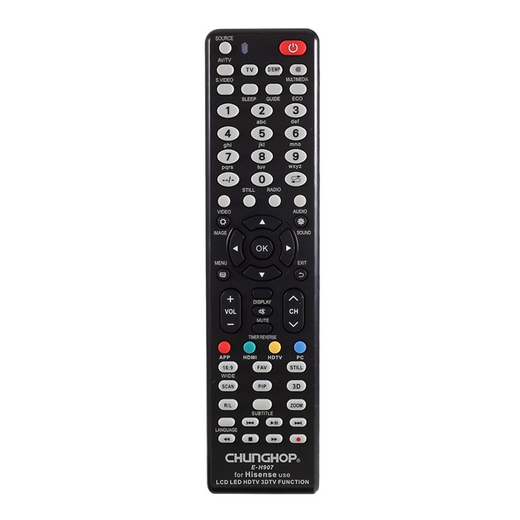 CHUNGHOP E-H907 Universal TV Remote Control for Hisense LED LCD HDTV 3DTV-1