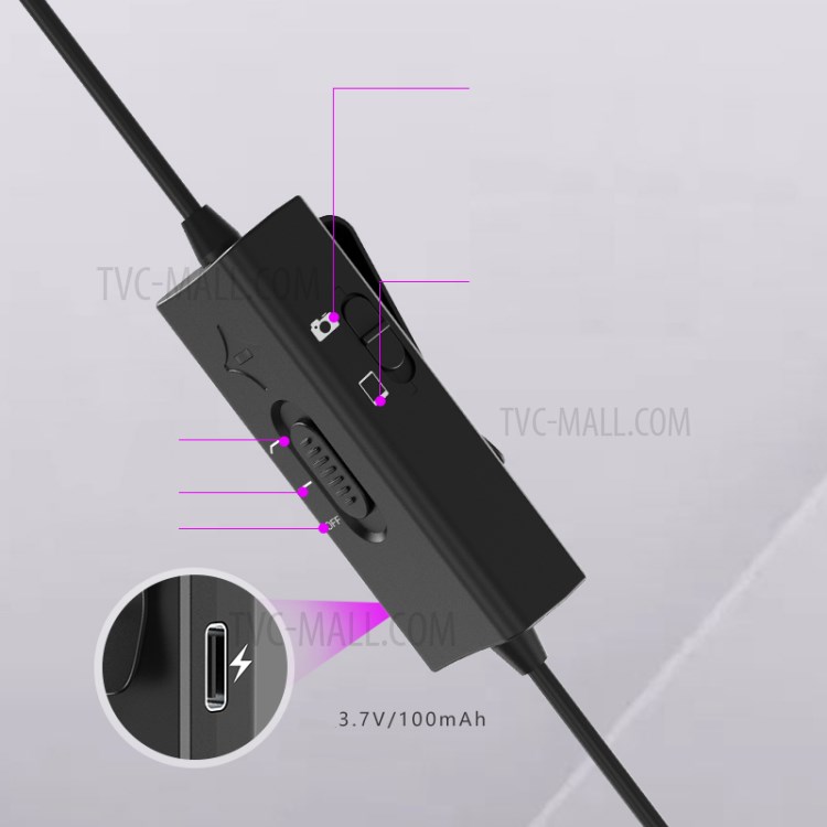 KATTO KT-C2 Noise Reduction 360° Omni-directional Sound Pick-up Lapel Microphone-6
