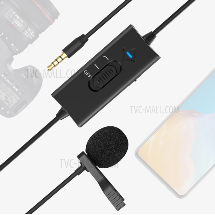 KATTO KT-C2 Noise Reduction 360° Omni-directional Sound Pick-up Lapel Microphone-7