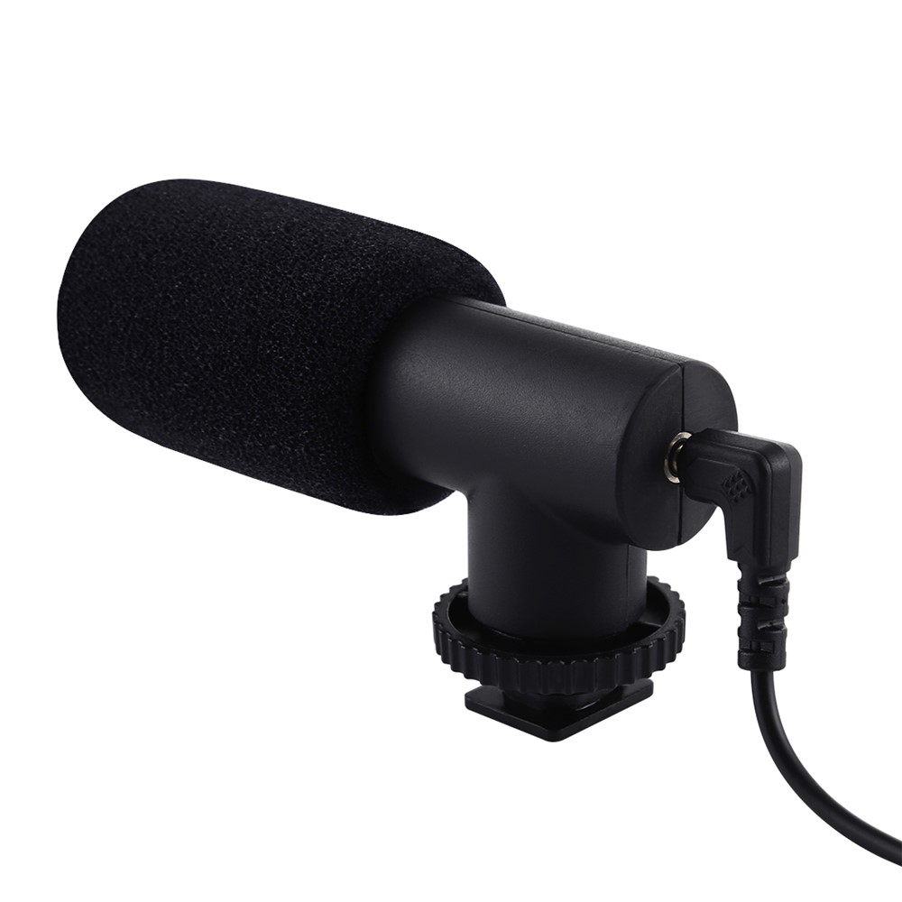 PULUZ Stereo Camera Microphone VLOG Interview Digital Video Recording Mic for DSLR Camera PC Computer-8