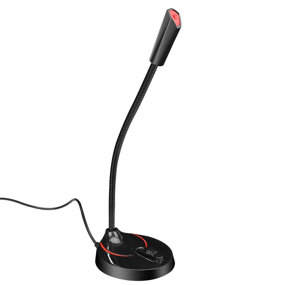 HXSJ F12 360° Rotatable USB Drive-free Computer Microphone Voice Chatting Video Conference Mic-1