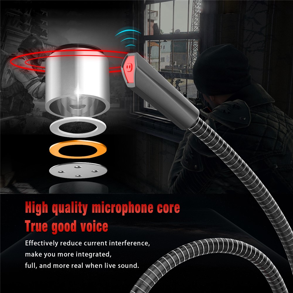 HXSJ F12 360° Rotatable USB Drive-free Computer Microphone Voice Chatting Video Conference Mic-2