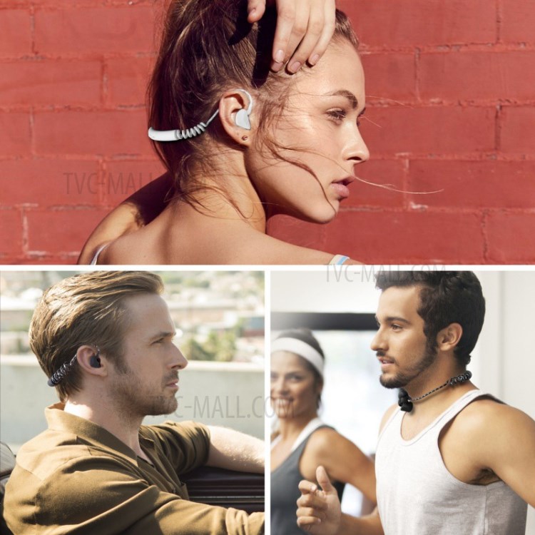 Casque M12 Conduction Osseuse Casque Sport Bluetooth 5.0 Sans Fil - Noir-3