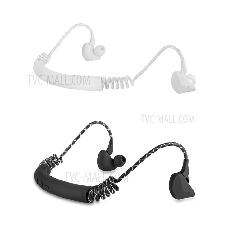 Casque De Conduction Osseuse M12 Bluetooth Sans Fil Bluetooth 5.0 Casque De Sport - Noir-5