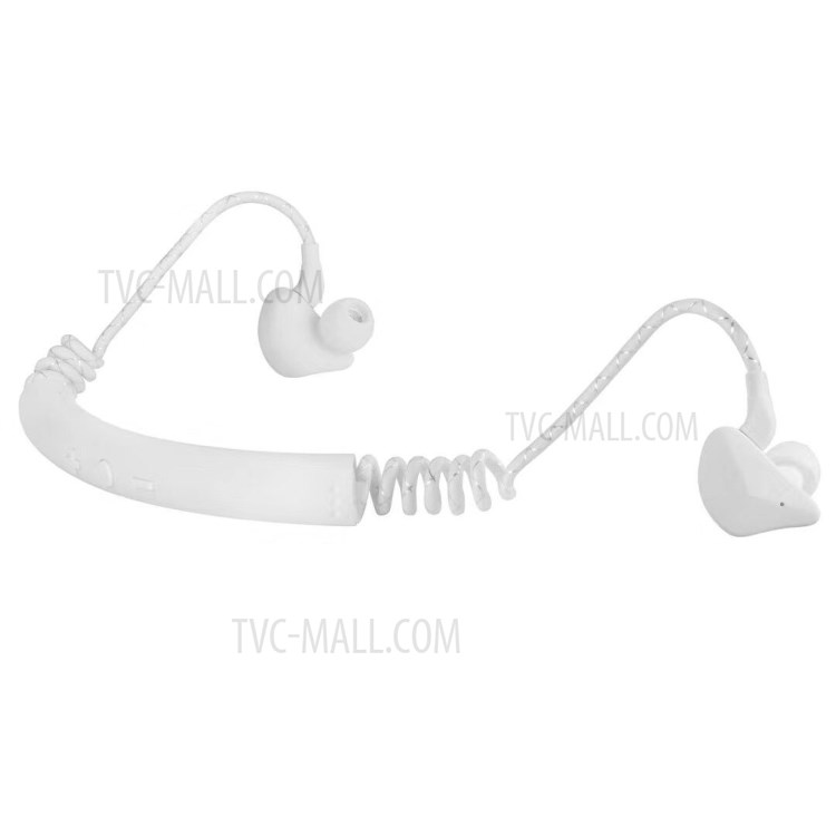 Auriculares De Conducción ósea M12 Bluetooth Inalámbrica 5.0 Deportes Auricular - Blanco-1